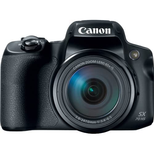 Canon PowerShot SX70 HS Digital Camera - 4K UHD Camera Bundle + 32gb Ultra Speed Memory + Photo/Video Editing Package & Black (Renewed) 5