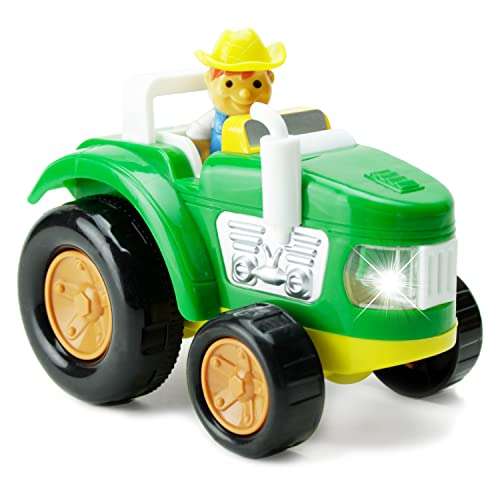 Boley Green Farm Tractor - Farm Toy for Kids, Children, Toddlers - Educational Lights and Sounds Toddler Vehicle - Perfect for Hours of Pretend Play! Great Stocking Stuffer! 1