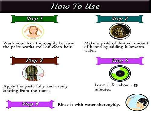 Herbal Brown Color Henna (Mehndi) - for hair | (100 Grams Each ) (Brown) (PACK OF 4) 4