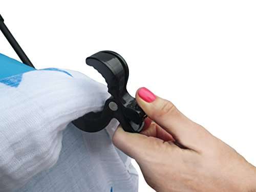 Stroller Clips to Hook Muslin Sun Shade to Canopy, Car Seat Cover Clip, Nursing Cover, Pram Toy Holder, Blanket Clamp - Best Baby Shower Registry Gift - Buggy Accessory 5