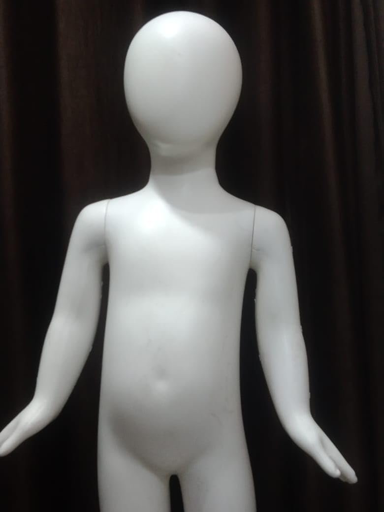 risello Kids Mannequin Display Dummy Mannequin White (Egg Face White, Pack of - 1) 6