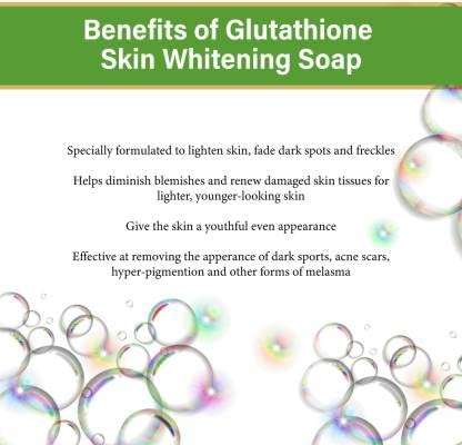 LA Organo Glutathione Charcoal, Rose & Calendula Skin Brightening & Whitening Soap (Pack of 3) 300 g 3