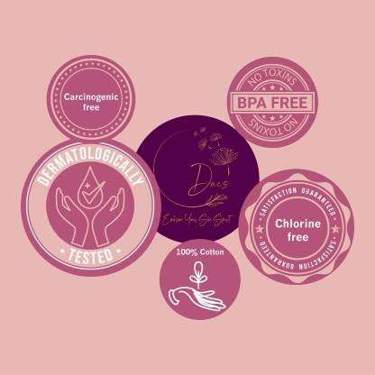 DAES Organic Cotton sanitary Pad | combo pack | 12 Heavy flow pads + 25 panty |Toxin-Free | Unscented | Ultra thin | Ultra soft | Vegan | Leakproof and Rash-Free | Super-Absorbent 4