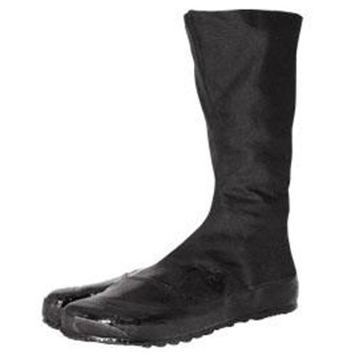 Jitsuyou All Black Japanese Tabi Shoes Black with 12 Clips 1