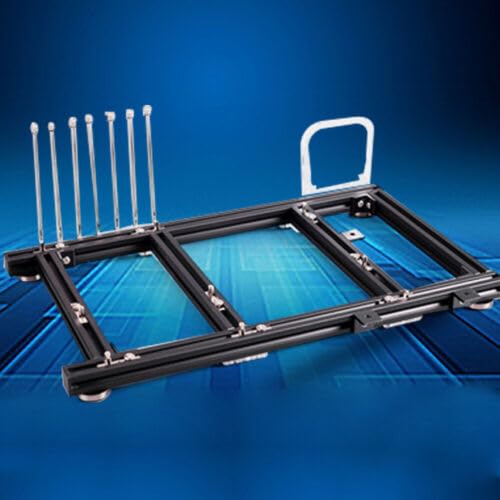 Motherboard Case Rack, Motherboard Chassis Set, ATX MATX PC Test Bench Open Air Frame Water Cooling Fan Chassic Aluminum Frame 5