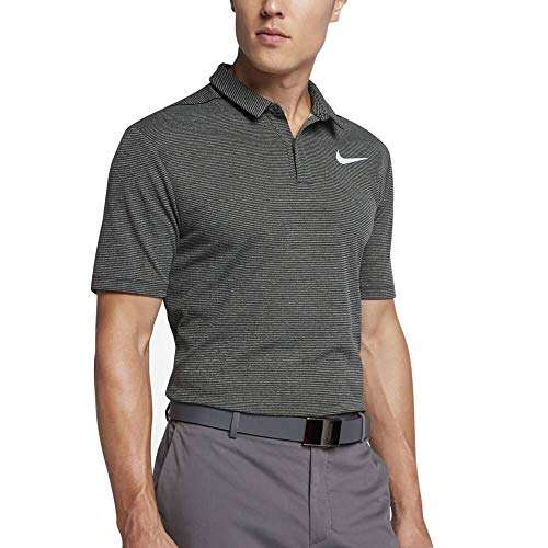 Nike AeroReact Stripe OLC Golf Polo Black/White Small 1