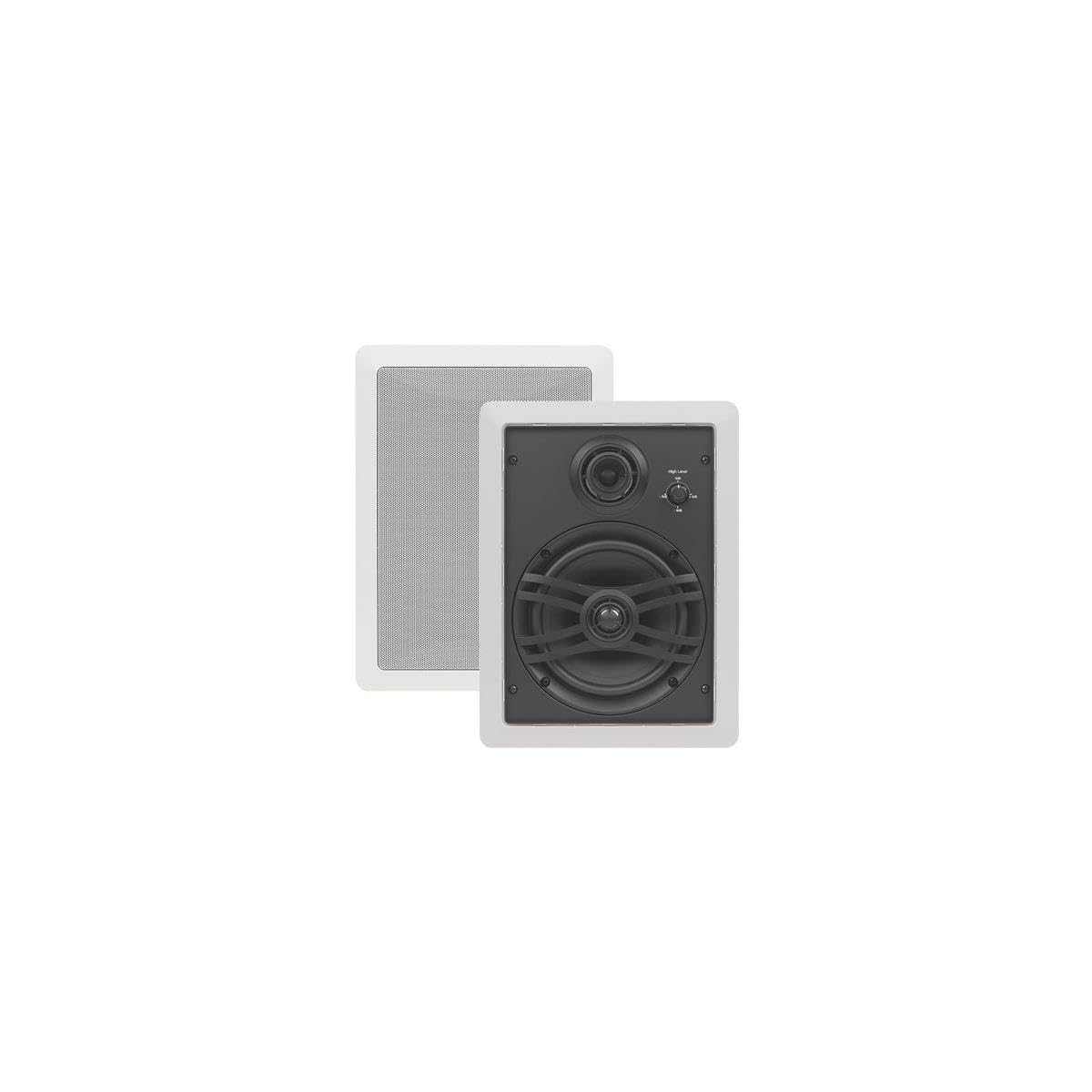 Yamaha NS-IW470 3-Way In-Wall Speaker For Custom Install (White, Pair), 6" 1