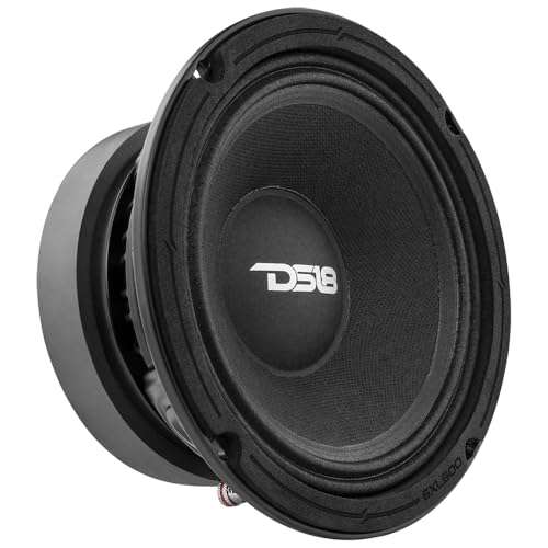 DS18 6XL600-8 XL 6.5" Mid-Range Loudspeaker 300 Watts RMS, 600 Watts Max Power, 8-Ohm, Pro Car Audio Speakers 6.5 inches, Great for Car/Truck Stereo Sound System - 1 Speaker 1