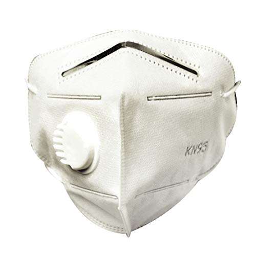 Glammore Non-Woven Fabric Reuseable KN95 Face Mask (Multicolour, With Valve, Pack of 4) for Unisex 5