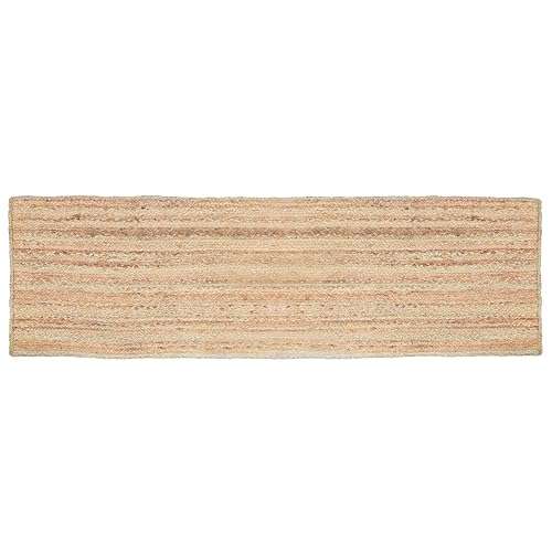 Ramanta Home Hand Woven Jute Braided Rug 2'x6' - Natural, Boho Reversible Floor Carpet for Living Room, Farmhouse Accent Rugs for Kitchen, Bedroom, Nursery, Kids Room, Patio - 24X72 Inch 5