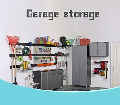Ultrawall Garage Storage System, Steel Rail, Tool Organizer Track System for Utility Room, Basement, Shed and Garden Tool(3 Pack) 5