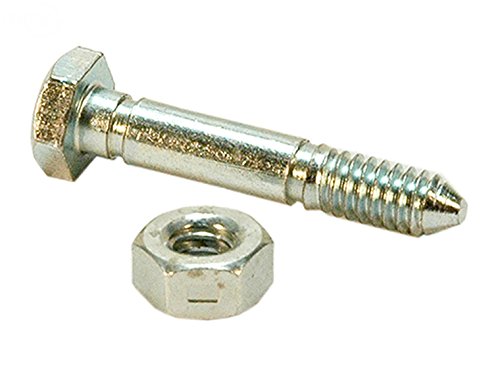 LAWN & GARDEN AMC 50 Shear Pins with Lock Nuts Compatible with Ariens 532005 53200500 05907100 51001600, Also Compatible with John Deere AM123342 3