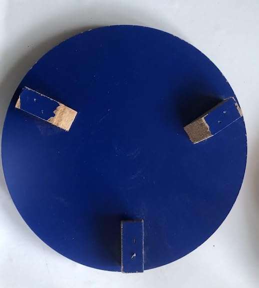 SUNBIRD Wooden Chakla,Serving Board, Round Chapati Chakla, Perfect for Making Chappati at Home, Wooden Roti/Chapati Maker, Wood Rolling Board and Rolling Pin Black Set (Chakla Belan) 4