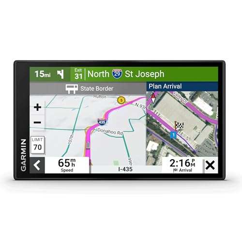 Garmin Dezl OTR610 GPS Truck Navigator 6" Dispaly-Custom Truck Routing, High-Resolution Birdseye Satellite Imagery, Commercial GPS Navigation For Semi Trucker Drivers Bundle With 32GB SD Card and more 5