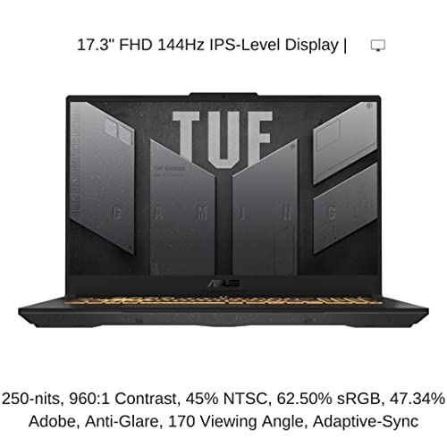 HIDevolution ASUS TUF Gaming F17 FX707ZM 17.3" FHD 144Hz, 1.7 GHz i7-12700H, RTX 3060, 64 GB 4800MHz RAM, 4 TB PCIe SSD, Windows 11 Pro 6