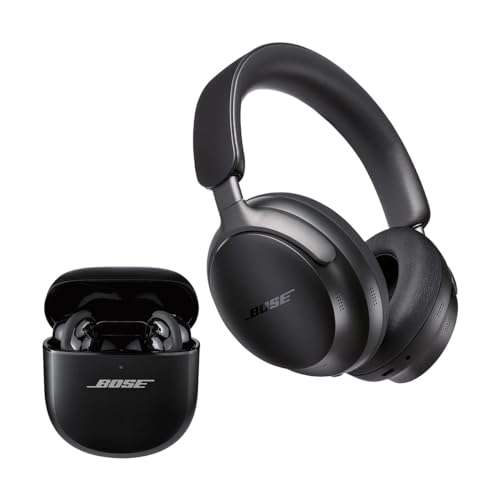 Bose QuietComfort Ultra Wireless Noise Cancelling Headphones with QuietComfort Ultra Wireless Noise Cancelling Earbuds (Black) 1