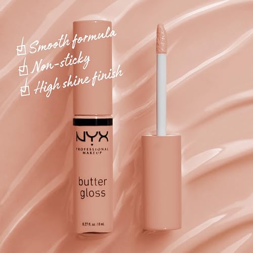 Nyx Professional Makeup Butter Lip Gloss, Sheer Finish - Madeleine, 8ml 2