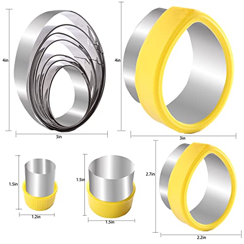 Easter Egg Cookie Cutter Set - 11 Piece Eggs Shaped Stainless Steel Cookie Cutters Mold for Fondant Biscuits Sandwich Pancake (Assorted Sizes) 2