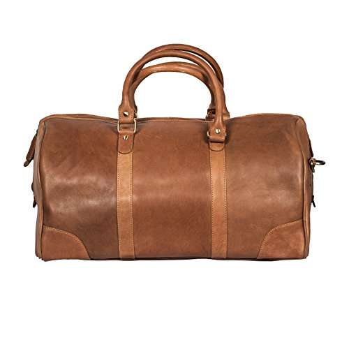 Calfnero Leather 50 cms Cognac Travel Duffle (LB-002-Cognac) 6