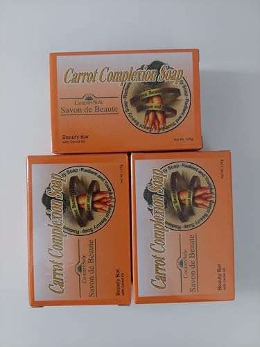 Carrot Complexion Soap 4.25 oz (Pack of 3) 3
