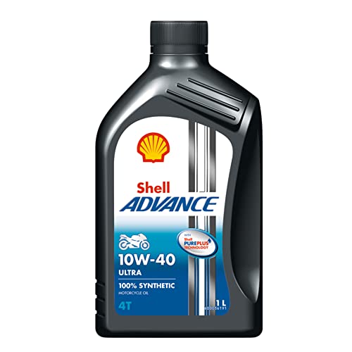 Shell Advance Ultra 4T 10W-40 API SN Fully Synthetic Motorbike Engine Oil (1 L) 1