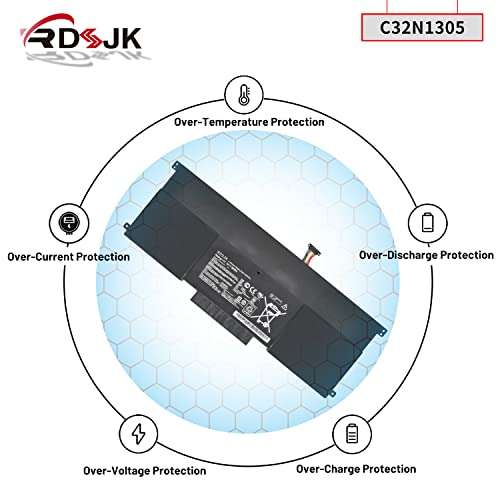 C32N1305 Laptop Battery for Asus Zenbook Infinity UX301L UX301LA UX301LA-1A UX301LA-1B UX301LA-2A UX301LA-C4003H C4005H C4006H C4013H C4014H XH72T DH71T DH51T WS71T UX301LA4500 C32NI305 11.1V 50Wh 6