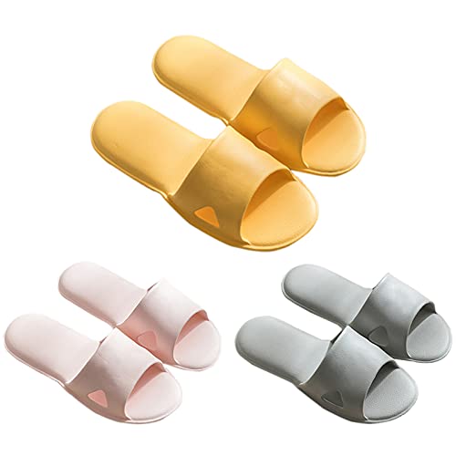 SalLady Packable Simple Lightweight Casual Portable Quick Dry Flexible Bathroom Slippers Nonslip Foldable Quick Dry Nonskid Flexible Portable 4