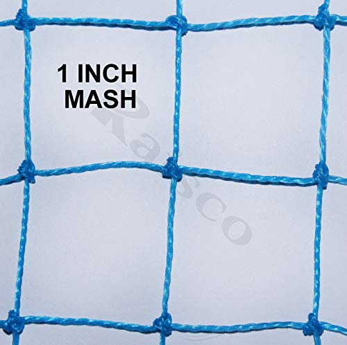 Vego UV-Stabilized HDPE Anti Bird Net/Garden Net/Pigeon Net/Monkey Safety Net 25 mm Hole (95x10 Ft =950 SQRFT) Color Blue 5
