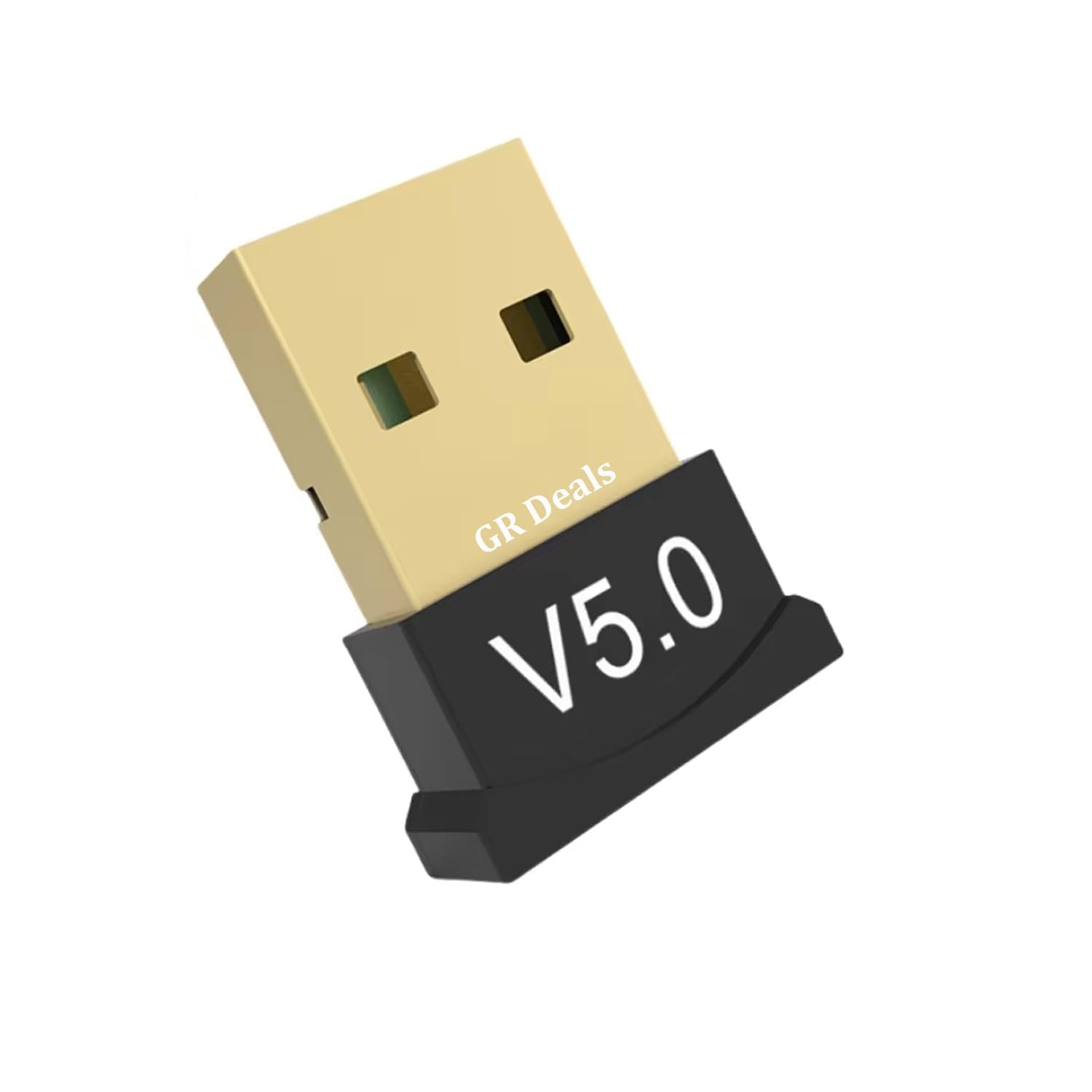 GR Deals USB Bluetooth Adapter for PC, 5.0 Bluetooth Dongle Receiver (UB500) Supports Windows 11/10/8.1/7 for Desktop, Laptop, Mouse, Keyboard, Printers, Headsets and Speakers 1