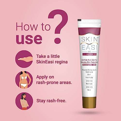Amaterasu Lifesciences SkinEasi Regina Gel. Prevents Skin rash due to Bra strap rash, Pads rash and other rub rashes. - 20gm 6