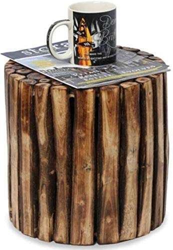 Rare Collection Sitting Table Natural Wood Logs Smooth Finish / Living Room / Bedroom / Kitchen / Home Decor(Round Stool (Size 12 INCH) 3