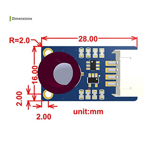 MLX90640 IR Array Thermal Imaging Camera Module 32×24 Pixels 55° Field of View Camera with I2C Interface for Raspberry Pi/Arduino(ESP32)/STM32 6
