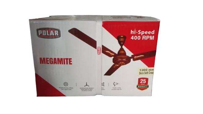 Megamite hi-Speed 400RPM Ceiling Fan PR10 1