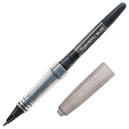 Pentel Arts Tradio Stylo Sketch Pen Refill, Black Ink, Pack of 2 (MLJ20BP2A) 2