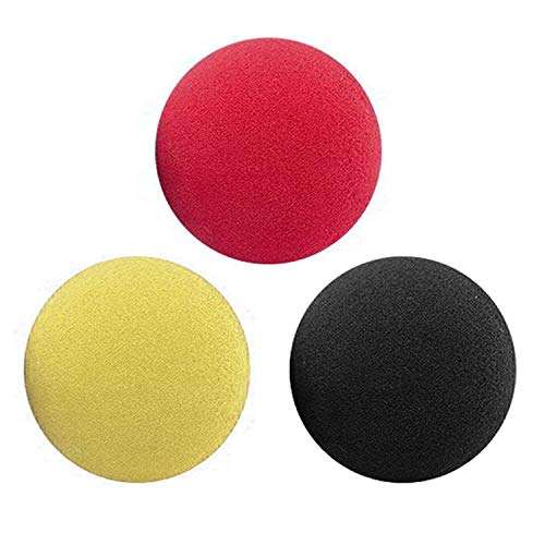 PAC Mini Sponge Set (Ball) (Black, Red, Yellow) (3 Pc) 1