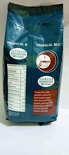 Lavazza Gusto crema beans 500 gm pack + Tropical Blu Roasted Coffee Beans 100% Arabica (AA) Dark Roast 500gm Pack of 4 (500gm X 4) 4