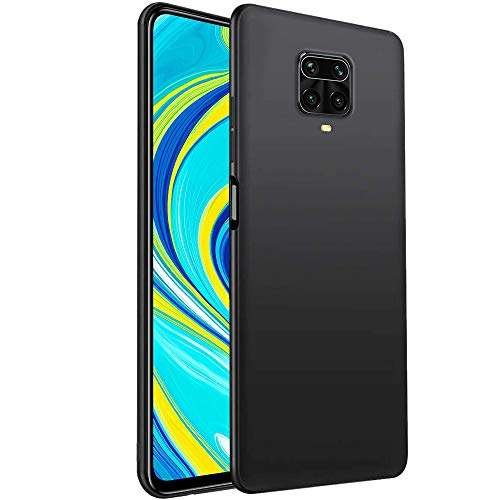 TheGiftKart Imported Matte Soft Back Cover Case for Redmi Note 10 Lite/Note 9 Pro/Pro Max/Poco M2 Pro | Protective Rubberised Case (Black) 2