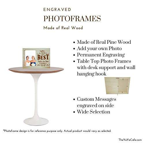 Giftsmate Valentine Gifts for Husband The Best Husband Ever Engraved Wooden Photo Frame Plaque 2