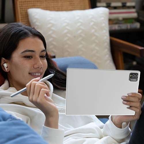 ZZB 10 Inch Tablet Android 14 Tablets, DDR4 8GB RAM 64GB ROM Support 1024GB Expand, 6000mah Battery Tableta, 2MP+8MP Camera WiFi-6 Bluetooth 5.0 10.1'' IPS HD Touch Screen 10 in Tabletas. 6