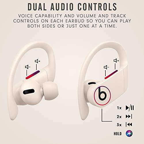 Beats Powerbeats Pro Wireless Earbuds - Apple H1 Headphone Chip, Class 1 Bluetooth Headphones, 9 Hours of Listening Time, Sweat Resistant, Built-in Microphone - Ivory 4