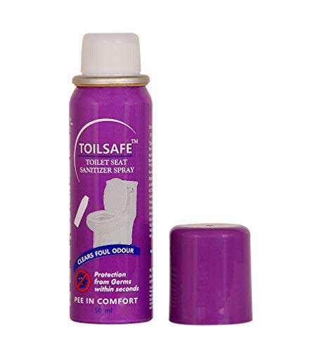 ToilSafe Toilet Seat Sanitizer Spray (50 ml) (Pack of 2) 4