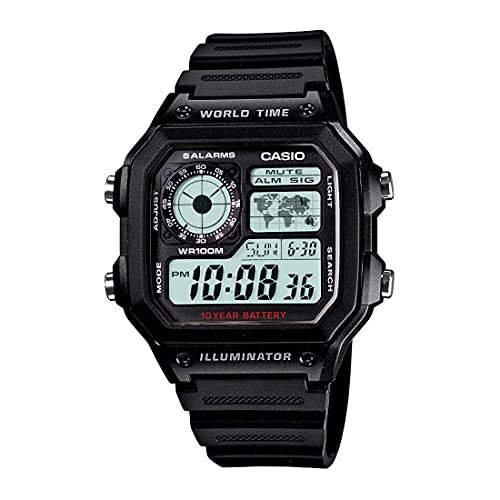 Casio Youth Series Digital Grey Dial Men's Watch - AE-1200WH-1AVDF(D097)