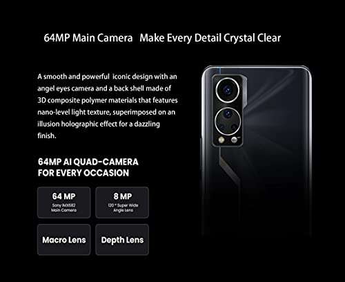 ZTE Axon 30 Smartphone- 5G Unlocked Android Cell Phone Snapdragon 870, 6.92'' 120HZ AMOLED Display, 64MP AI Quad-Camera,Under Screen Camera,4200mAH 65W Quick Charge,12GB+256GB,NFC,Aqua 3