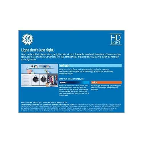 GE Refresh 60-Watt EQ G25 Daylight Dimmable Globe Bulb Light Bulb (2-Pack) 4