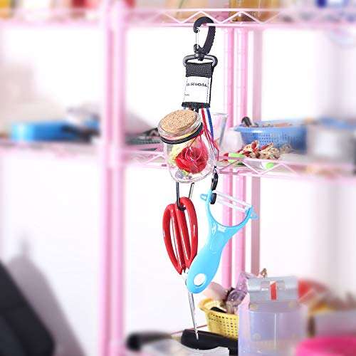 Baseball and Softball Gear Hanger Fence Hooks The Dugout Organizer Multifunctional and Multipurpose Hanging Buckle Metal Hangers for Outdoor Sports Equipment,Gloves, Helmets, Bats(2 Pack) 6