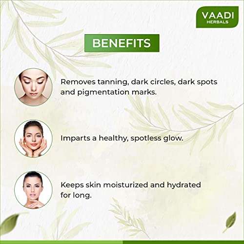 Vaadi Herbals Face Pack, Chandan Kesar and Haldi, 600g 4