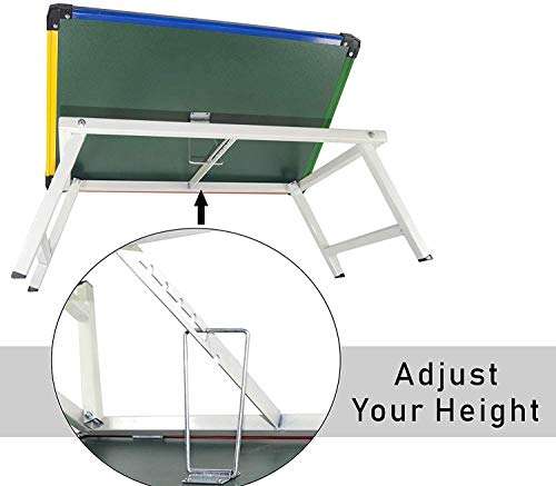 METRO TOY'S & GIFT Multi-Purpose Foldable Laptop Table White Study Table Learning Table Study Table for Kids - Color Frame 6