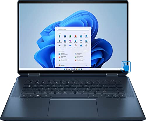 HP Spectre x360-16 2-in-1 IPS Laptop (Intel i7-11390H 4-Core, 16GB RAM, 1TB PCIe SSD, Intel Iris Xe, 16.0" 60Hz Touch 3072x1920, Active Pen, Fingerprint, Wifi, Win 11 Home) with Hub 2