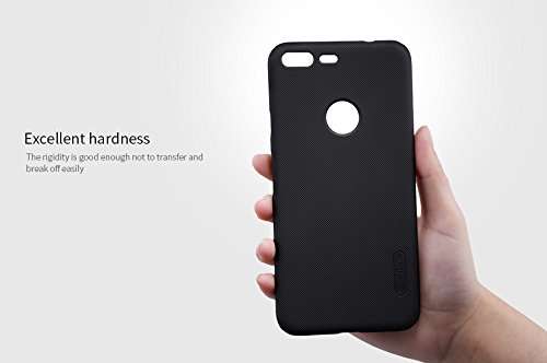 nillkin frosted shield hard back cover case for google pixel (5 inch)- black 1