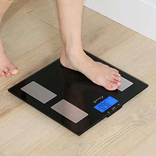 Escali Complete Health 2.0 Body Composition Scale with Bioelectrical Impedance Analysis Technology, Measures Body Fat Percentage, Body Water, Lean Muscle & Total Bone Mass, Black 6